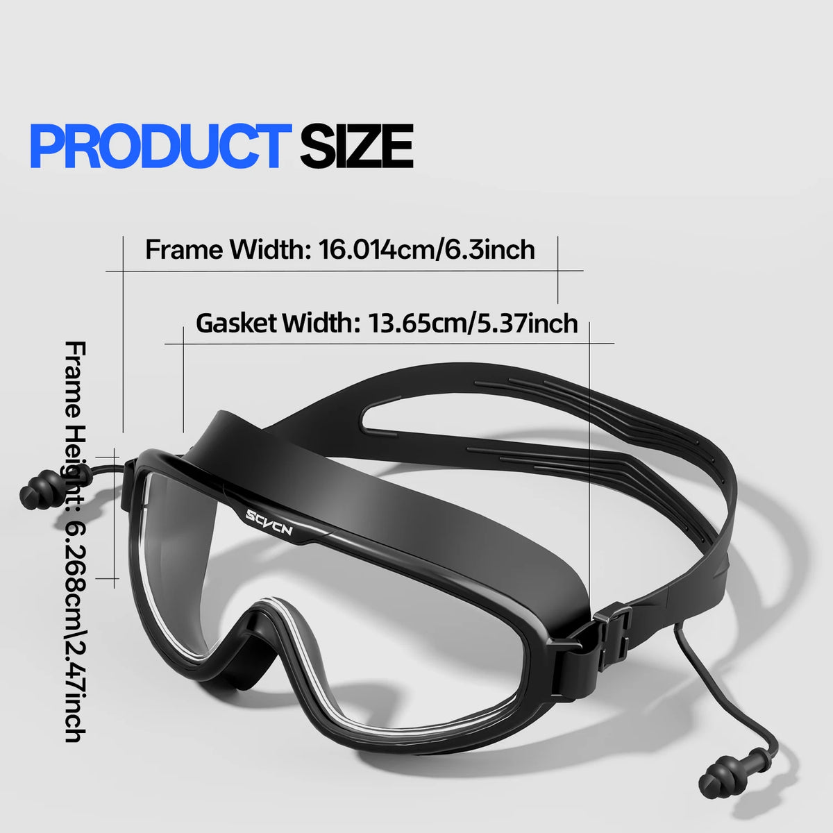 SCVCN Swimming Goggles Professional Surfing Competition Beach Essential Anti-fog Swimming Equipment UV400 Waterproof Glasses
