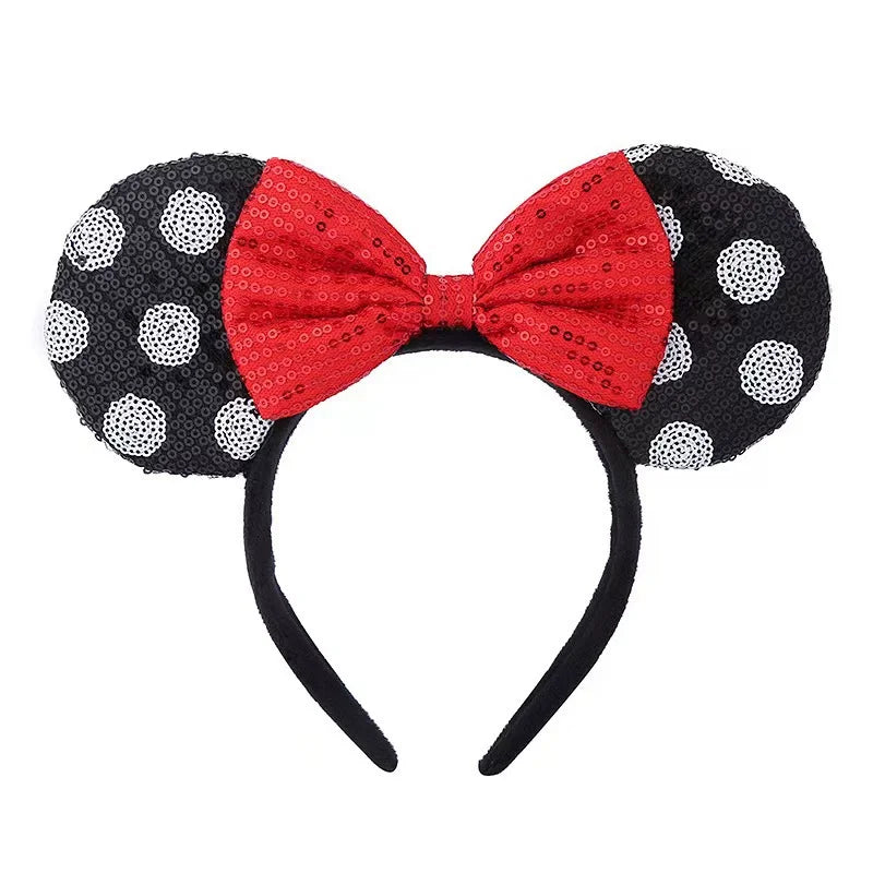 Cartoon Minnie Mouse Ear Headband New Holiday Party Christmas Snowman Headdress Cosplay for Adults Kids Hair Accessories