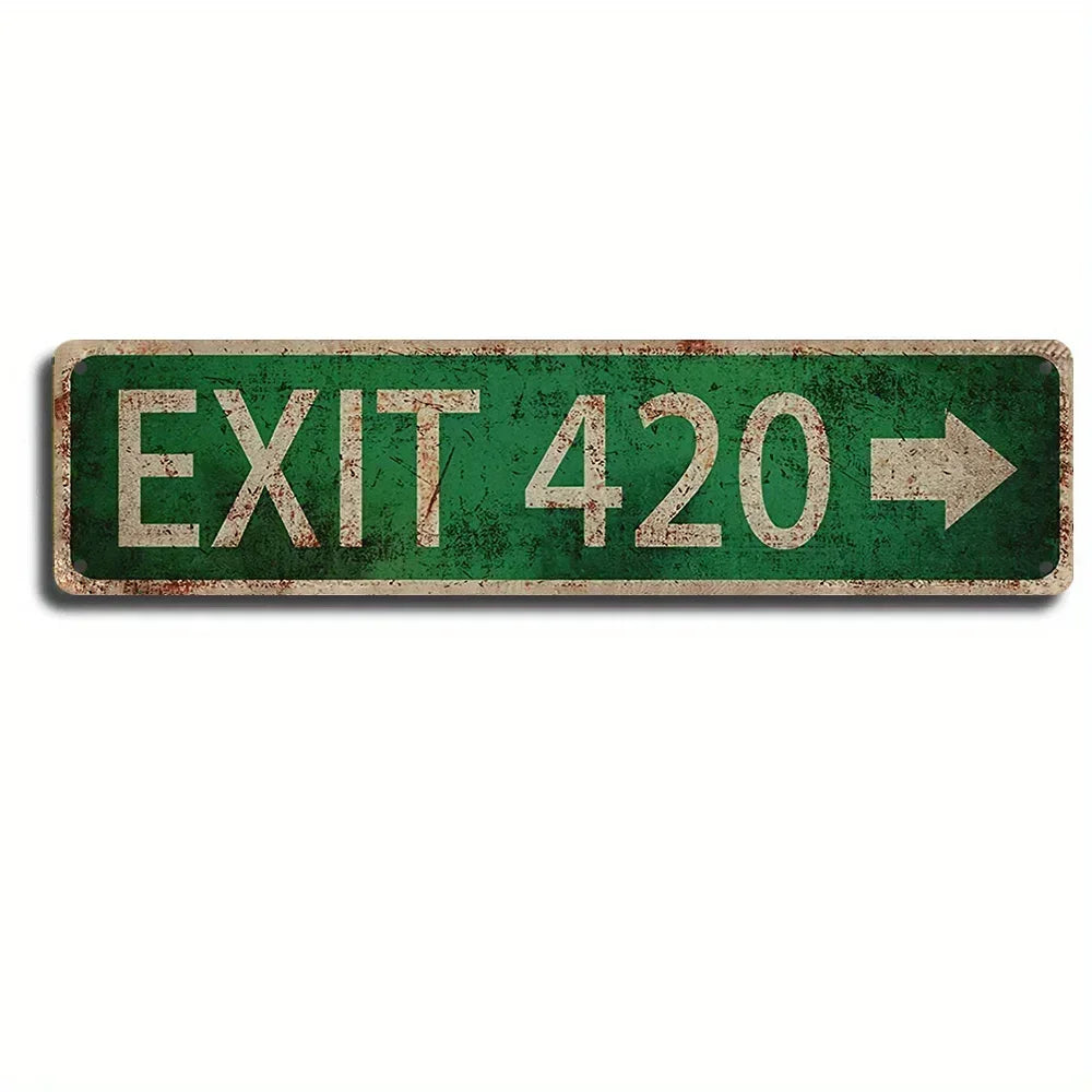 Vintage Country Retro Stoner Avenue Street Sign - 4''x16''/10cm*40cm - Great for Room, Home and Wall Decoration