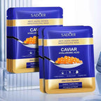 5/10pcs SADOER Caviar Hyaluronic Acid Moisturizing Facial Masks Brightening Firming Hydrating Face Mask Skin Care Products