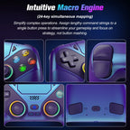 Controller for Playstation 5/PS5/PS5 Pro/Slim/PC,Wireless Gamepads RGB Joystick Turbo/Marco Program Dual Vibrate Game Controle