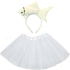 Animals  Children  Headband Tutu Skirt Tail Bow Kids  Girl Party Props Elephant Tiger Fox     Halloween Costume Cosplay