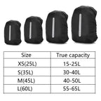 KoKossi 1Pcs 25-60L Mountaineering Backpack Rain Cover Cycling Hiking Backpack Reflective Waterproof Cover Backpack Dust Cover