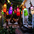 5-Piece Halloween Witch Hat String Lights Colorful LED Decor