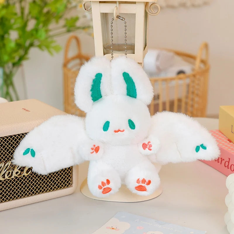 15cm/25cm/35cm Kawaii Bat Rabbit Plush Toys Cute Bat Plush Pendant Keychain Backpack Decor Doll Girthday Christmas Gift For Kids