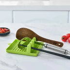 Multi-Function Kitchen Spatula Rack – Spoon Rest & Pot Lid Holder