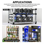 120mm 3000RPM Fan Cooling With Controller 12cm 12V 220V Btc Machine Chassis Workstation Cabinet Radiator Server Fan