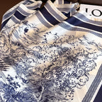 70cm Women’s Plant-Printed Silk Scarf – Elegant Square Headwear, Simulated Silk Neck Scarf for Bag, Hair & Clothing Accessories