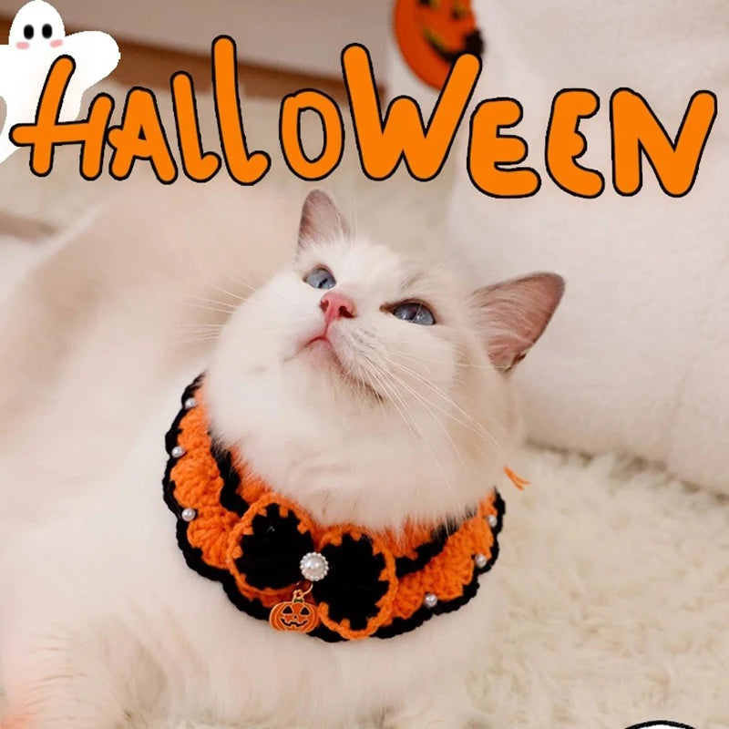 Halloween Cat Collar – Scarf Costume for Pets
