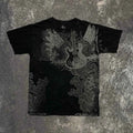 Southpole Y2K Vintage Cotton Graphic Tee Distressed Oversized Unisex T-Shirt with Gothic Print Streetwear Retro Soft Shirt Man