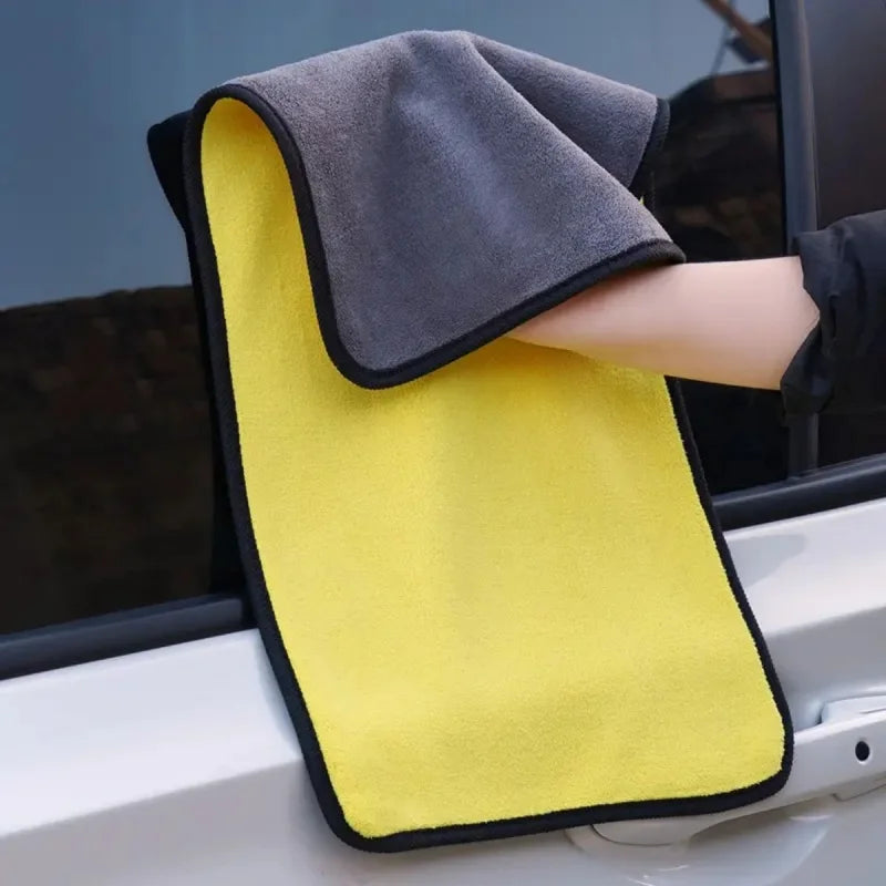Double Sides Car Microfiber Cloths Super Absorbent Washing Drying Cleaning Towels Auto Detailing Towel Rags Clean Tool