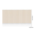 24Pcs/12PCS Champagne Gold Candles Cake Topper Birthday Wedding Party DIY Decoration Supply Cake сахарная картинка торт  boda