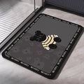Diatomaceous Earth Bath Mat – Absorbent, Non-Slip Quick-Dry Bathroom & Toilet Floor Rug, Washable Shower Pad