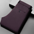 29-42 Men's Summer Pants Thin Straight Stretch Casual Pants with No Trace No Ironing Fabric Silky and Cool Feeling