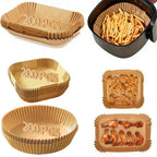 Disposable Air Fryer Paper Liners – Oil Proof Non-Stick Parchment Baking Paper