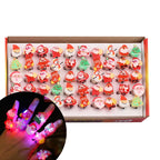 10/20PCS Glowing Ring Toy Kids Gift Birthday Party Favor Gift Friends Guest Giveaways Carnival Christmas Gifts Children Pinata