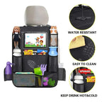 Car Seat Organizer – Multifunctional Oxford Fabric Backseat Storage Bag with Tablet Holder & Multi-Pockets for Kids