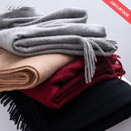 Solidlove 100% Wool Winter Scarf for Women – Luxury Cashmere-Feel Shawl, Poncho & Wrap | Warm Fashion Scarf for Ladies