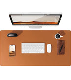Large PU Leather Desk Pad – Non-Slip Office Mouse Pad & Desk Protector for Laptop, Keyboard, and Workstation