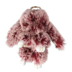 Fluffy Bunny Plush Keychain Cute Rabbit Bag Charm