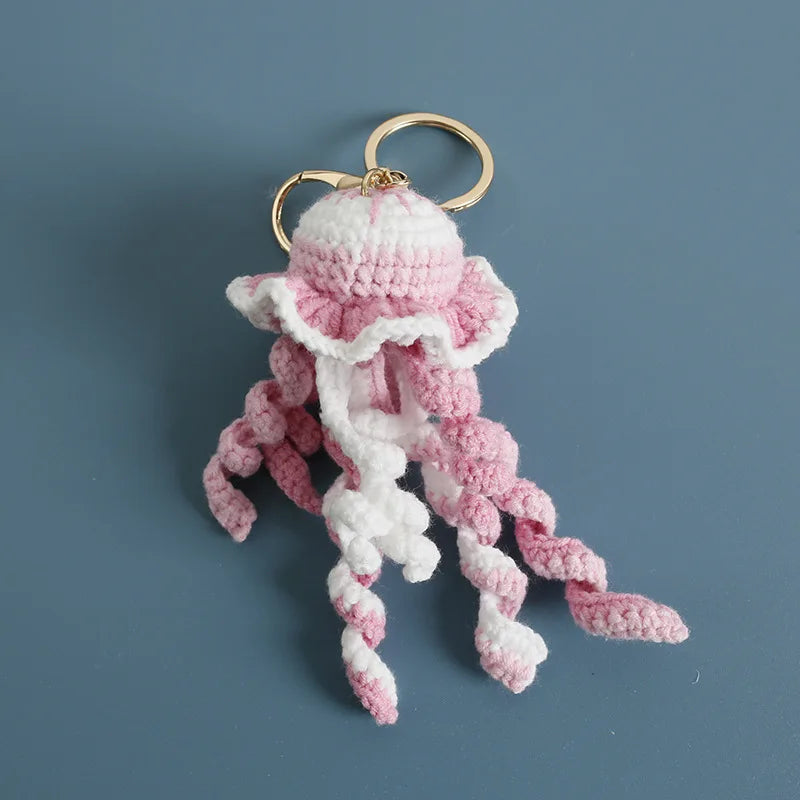 Ocean Animal Crochet Keychain Tropical Fish Bag Charm