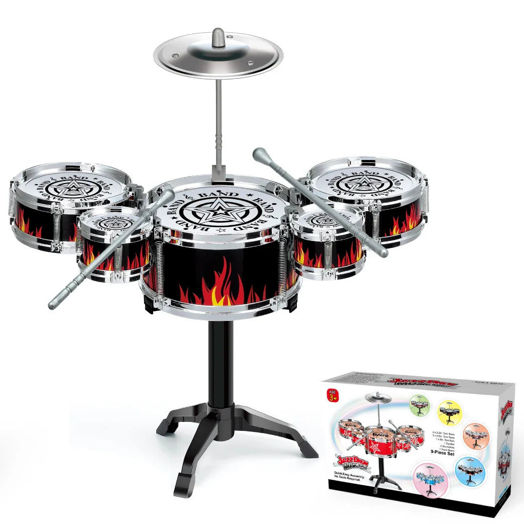 Kids Jazz Drum Set Musical Instrument Toy for Beginners