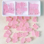 6/15/30/1Box Luminous Pig Design Glow in The Dark Creative Mini Pink Pig Miniature for Garden Landscape Home Decoration