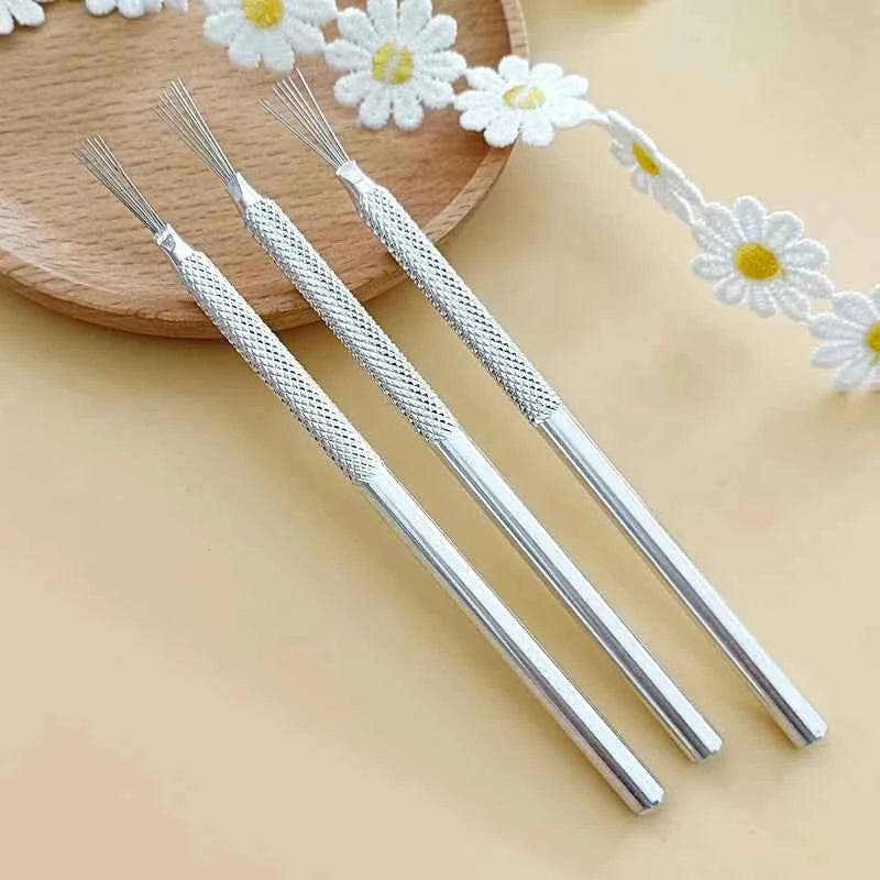 7 Pin Feather Wire Texture Ceramics Tools Polymer Clay Sculpting Modeling Tool DIY Pottery Brush Pottery Tools Cake Accessories