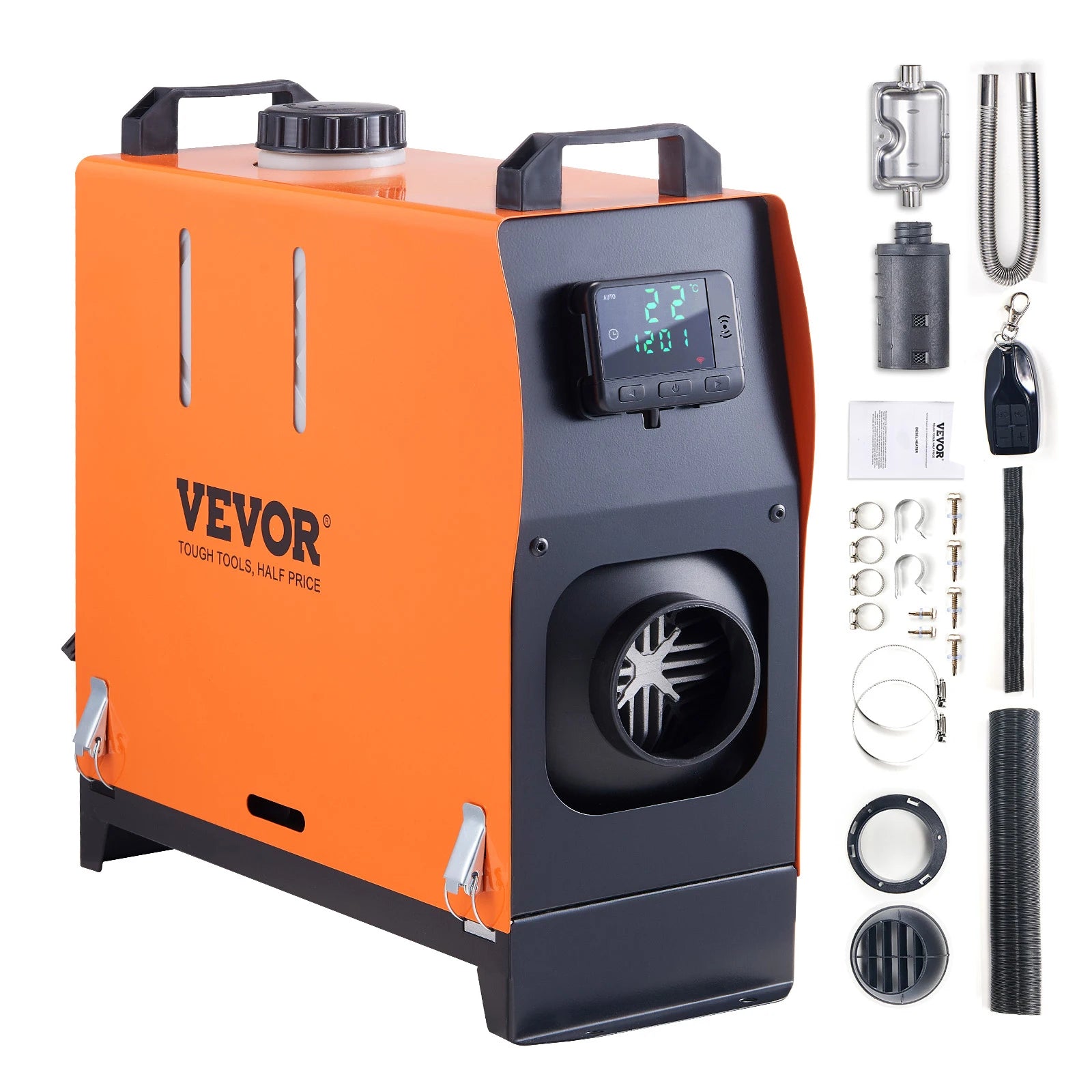 SucceBuy Diesel Heater 8KW Diesel Air Heater with LCD Panel and Remote Control Parking Heater Low Noise for Truck Trailer Boat