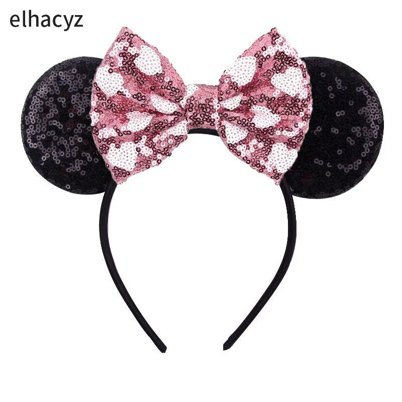 2026 Chic Embroidery Sequin Ears Headband Classical DOT Bow Hairband For Girls Women Party Head Wear Kids DIY Hair Accessories
