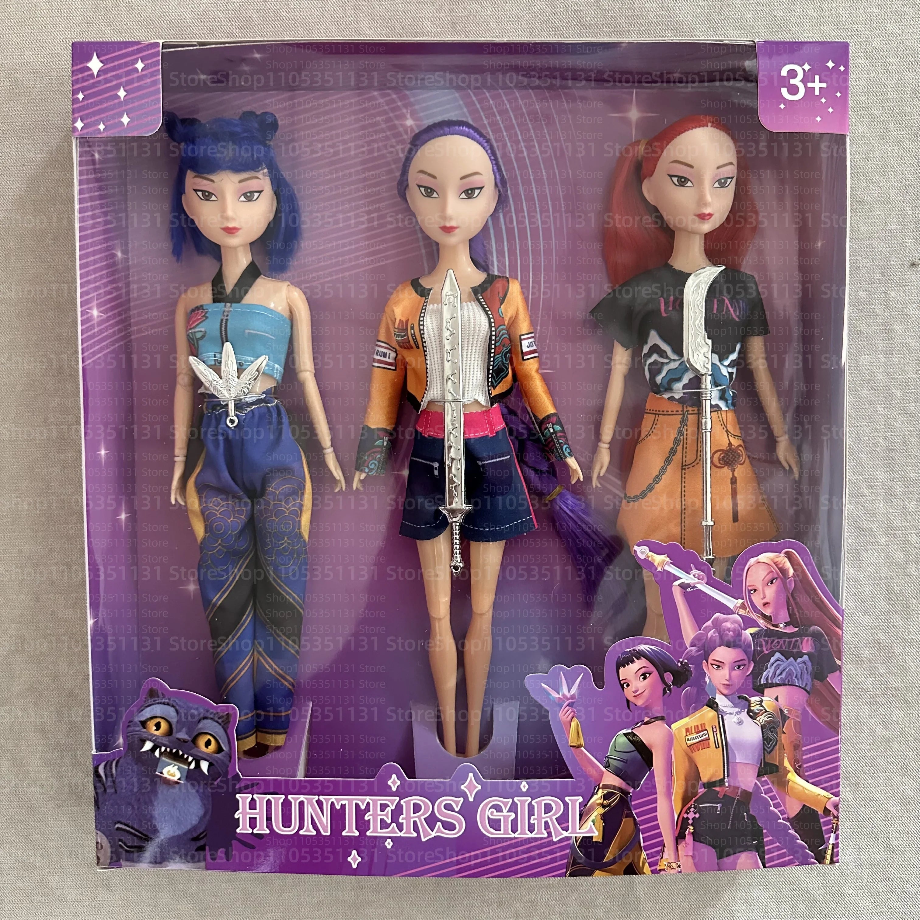 Kpop Anime Vinyl Doll Set – Rumi Mira Zoey Articulated Toy