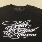 American Dark Retro Y2K Printed Long Sleeved T-Shirt High Street Gothic Trendy Outfit Top for Casual Wear