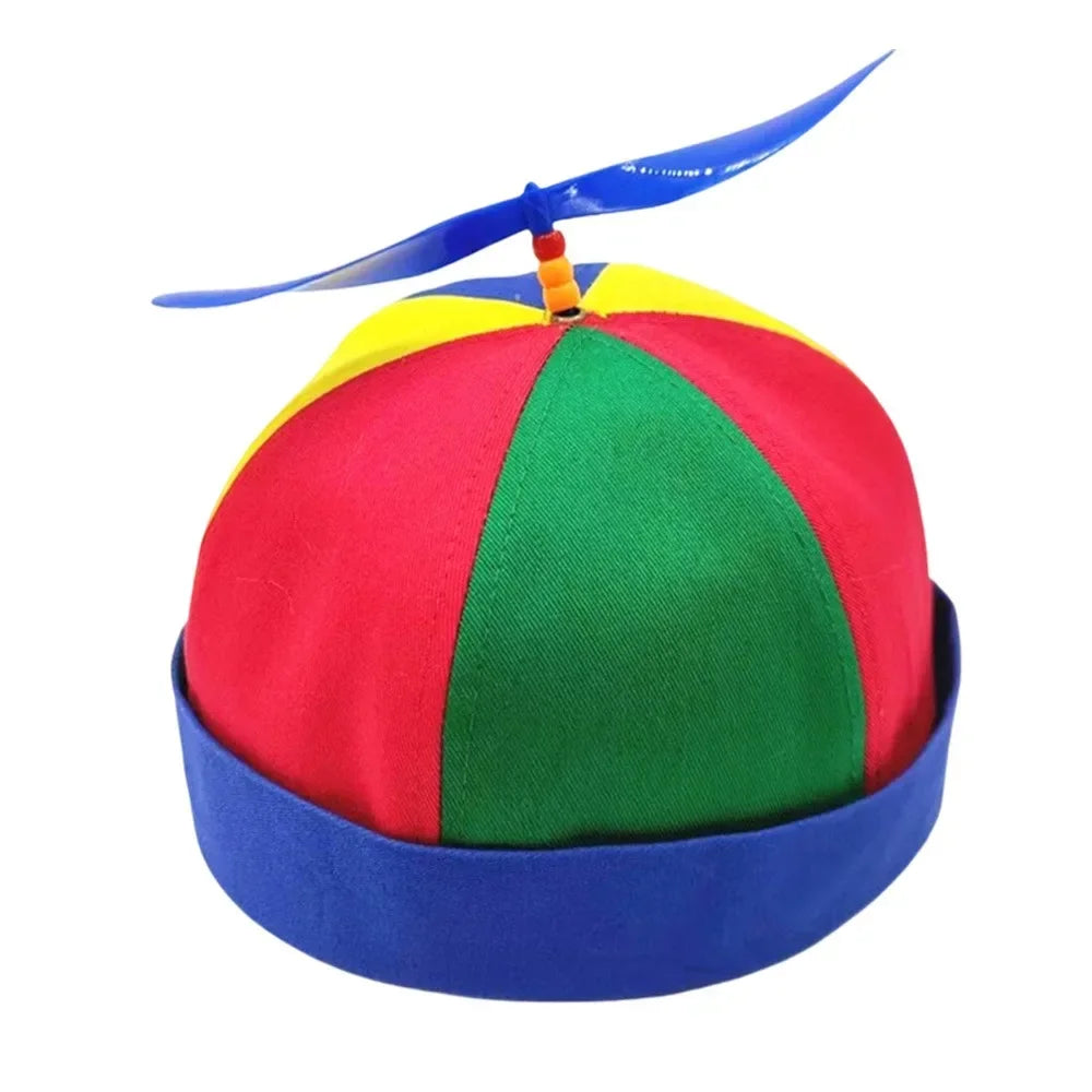 Bamboo Dragonfly Rainbow Sun Cap Funny Adventure Dad Hat Snapback Hat Helicopter Propeller Design for  Boys Girls Adult