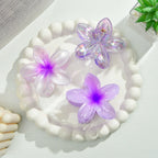 3Pcs/18Pcs Egg Flower Hair Clips Gradient Candy Color Flowers Suitable for Daily Backcombed Ponytail Shark Clip Hair Accessories