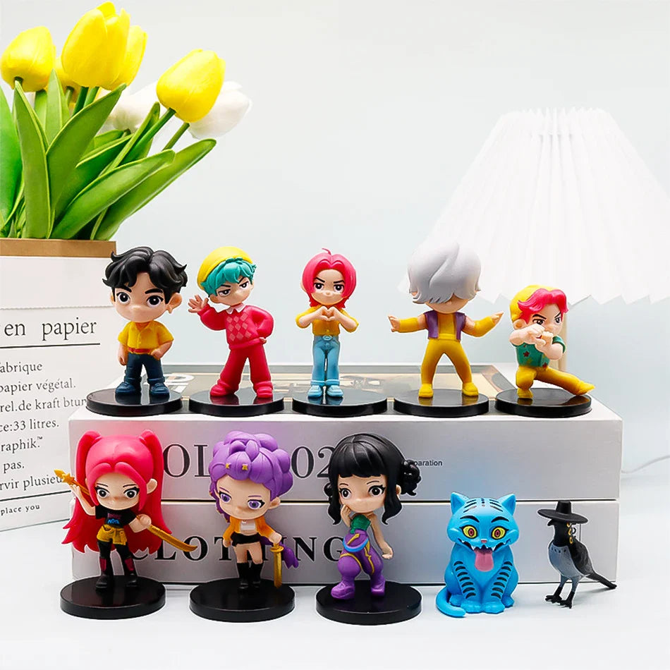 Anime Q Version Figurine Set – 10pcs Mini Collectible Toys