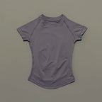 Short Sleeve Seamless Yoga Top Women Quick Dry Breathable Slim Fit Workout Gym Running Fitted Sports T-Shirt Activewear