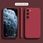 luxury Liquid Silicone Case for Samsung S25 S24 Galaxy S20 S21 S22 S23 FE Plus Note10 20 A52 A31 A41 A71 A51 A72 A70 A50 Coque