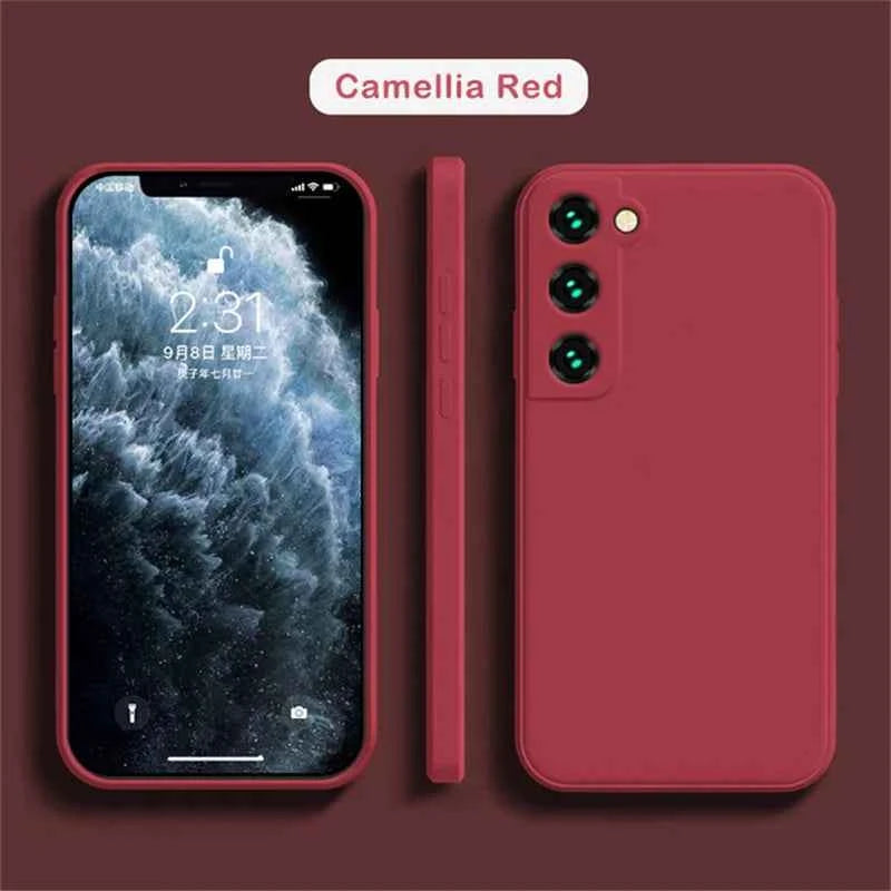 luxury Liquid Silicone Case for Samsung S25 S24 Galaxy S20 S21 S22 S23 FE Plus Note10 20 A52 A31 A41 A71 A51 A72 A70 A50 Coque