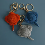 Funny Shrimp Crochet Keychain Cute Ocean Bag Charm