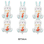 1pc,Large Easter Standing Balloon for Happy Easter Day Party Decorations 150cm Bunny Easter Egg Balloons Kids Party Favors