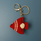 Ocean Series Animal Doll Crochet Keychain Handmaking Knitted Tropical Fish Keyrings Crochet Shark Doll Keychain Custom Accessory