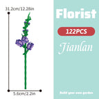 Building block bouquet simulation of flowers female gift assembly,small particle building block children's assembly toy