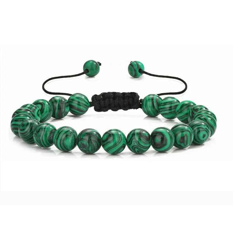 Multiple Style 8mm Natural Tiger Eyes Lava Rock Protection HANDMADE Bracelet Men's Gift