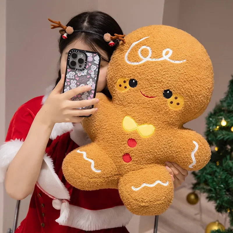 Cute Santa Claus & Elk Snowman Gingerbread Man Plush Toys Stuffed Animal Doll Christmas Gifts For Children Kids Home Decoration