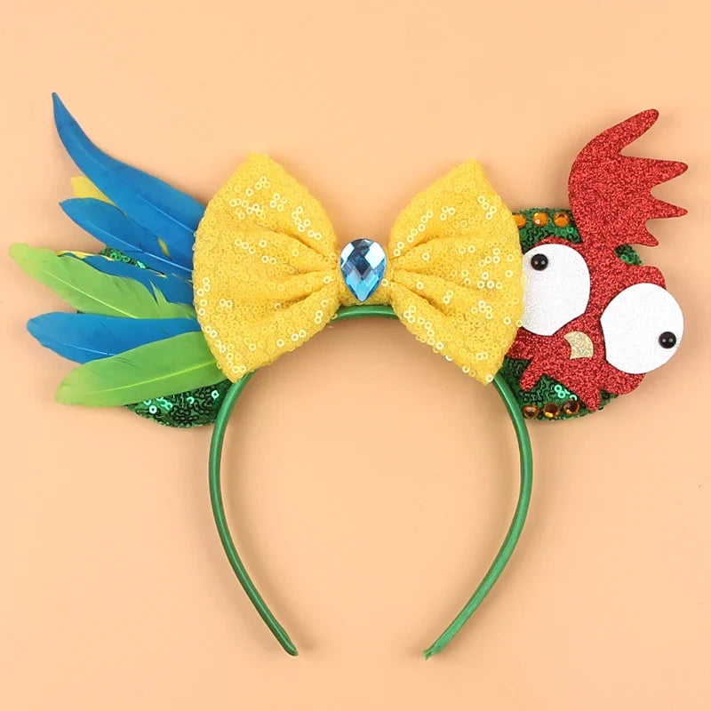 Nieuwste Mickey Mouse Oren Hoofdband Kid Adult Festival Party Pailletten Strik Haarband Vrouwen Baby Girl Party Haar Accessories