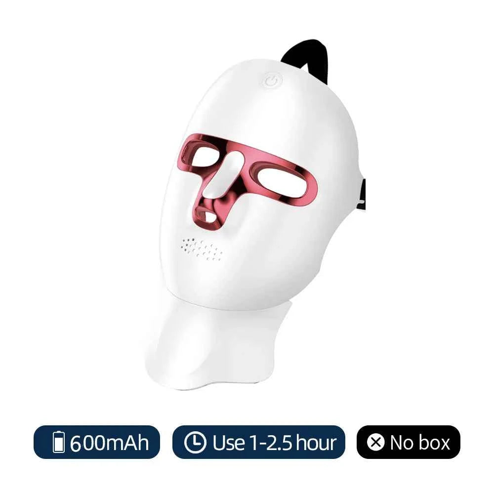 7 Colors Photon Facial LED Mask Red Light Therapy Anti Aging Face Neck Beauty Mask Relaxation Treatment Anti-Wrinkle Skin Care
