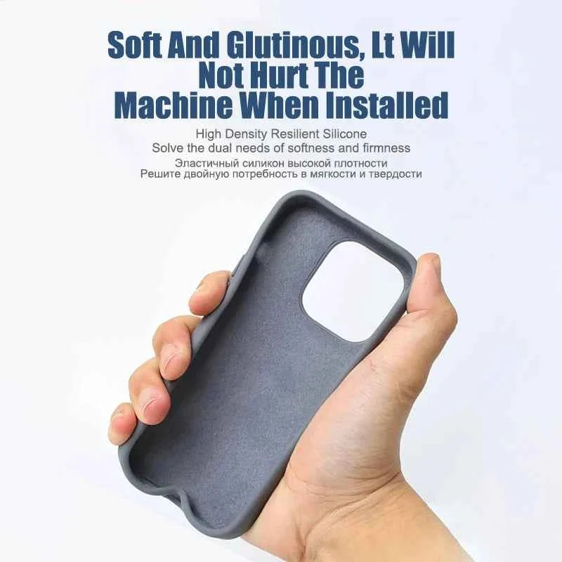 Luxury Shockproof Case For Apple iPhone 11 12 13 14 15 16 17 Pro Max 17 Air Plus Liquid Silicone Cases Cover Phone Accessories