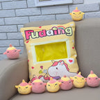 Cartoon a bag of snacks doll throw pillow Internet celebrity ins snack bag plush toy creative office pillow Lovely holiday gift