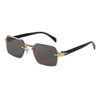 Luxury Rimless Gradient Sunglasses UV400 Metal Frame Designer Eyewear