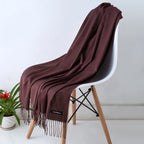 Women's Pashmina Scarf Shawls Soft Cashmere feeling Headscarf Travel Office Winter  Warm Hijabs Solid Lady Wraps Female Bandana